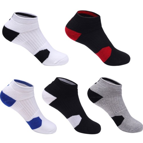 Custom Mens Cotton Hosiery Solid Colour Breathable Low Cut Short Ankle Socks Casual Sports Socks Wholesale