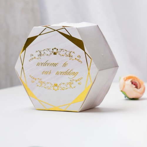 LOW MOQ  Shape Custom Packaging Wedding Paper Candy Box