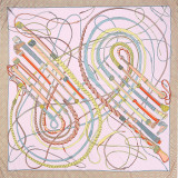 Fall Winter New Silk Scarf Women European Style Horse Whip Pink Twill Silk Square Scarf Gift Scarf