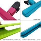 Pack Of 12 Colorful Plastic Chip Bag Clips Seal Pour Food Storage Bag Sealing Clip