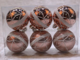 8cm painted plastic christmas ball