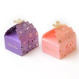 Unique Design Laser Cut Party WeddingTable Decorations Favor Ribbon Candy Boxes Gift Box