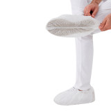Eco-Friendly disposable non slip waterproof protective white pp shoe cover