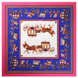 European and american printed maxima classic women silk twill big square scarf shawl