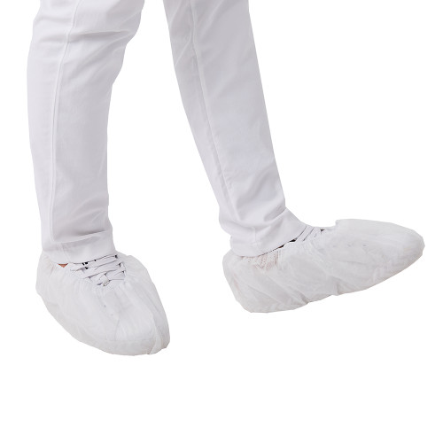 Eco-Friendly disposable non slip waterproof protective white pp shoe cover