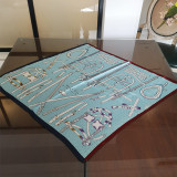 Custom korean orange belt scarves decorative bags women silk design square scarf