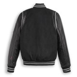 OEM custom patches leather logo virgin wool baseball letterman varsity jacket for men