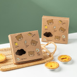 Egg tart Paper Box Gift Box Packaging West Dessert Cookie Box