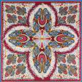 2021 New 130*130cm Luxury Women Cashew Print Square Twill Silk Scarf Gift Fashion Female Shawls Wraps