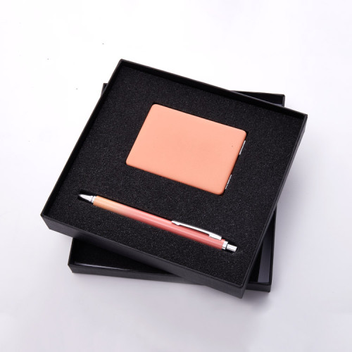 New Year Christmas Gift Compact Pocket Mirror And Pen Gift Set Pocket Mirror