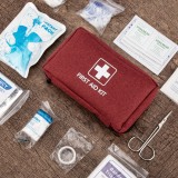 173PCS Waterproof Black  Snowflake First Aid Kit Bag With Travel