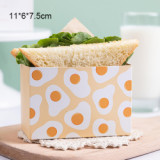 Wholesale Bread Cake Box For Sandwich Packaging Steak Packaging Baked puff Food Box