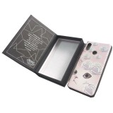 Custom Logo Book Shape Magnetic Closure Paper Cardboard Retail Cell Phone Case Boxes Packaging
