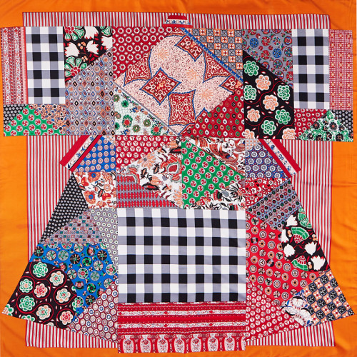 New Summer Silk Scarf Female Japanese Twill Silk Sunscreen Retro Nation Printing Shawl Large Size Scarf