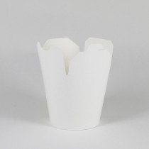 16oz White Paper Noodle Box Salad disposable box paper container