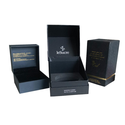Custom Private Logo Printing Special Paper Luxury Hat Box With Golen Neck printing candle packaging boxes For Mother's Day