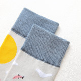 New Creative Personality Men and Women Couple Trendy Socks Fashion Cartoon Trend In Tube Cotton Socks Trendy Brand Men's Socks