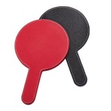 New Fashion Metal And Glass Material Round Mini Hand Held Makeup Mirror With Handle
