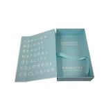 Small Luxury Blue Foldable Cardboard Phone Case Paper Packaging Custom Logo Rigid Magnetic Gift Box