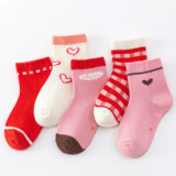 Baby Sock Autumn And Winter Combed Cotton Baby Cartoon Boys and Girls Middle Stockings