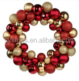 35cm plastic Christmas ball wreath