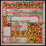 Promotional Custom Double Sided Silk Scarf Shawl Hand Rolled 100% Silk Double Sided Scarf