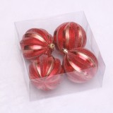 Wholesale ODM customized available Decorated Christmas tree Plastic Ornament Christmas Ball for Indoor Hanging Ornament