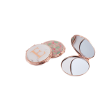 Hot Sale Customizable Colors Metal And Glass Makeup Compact Mirror Pocket Mirror