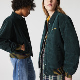 Customize unsiex loose fit corduroy bomber jacket with quilted lining