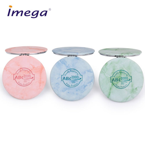 Customizable colors metal and glass makeup compact mirror pocket mirror