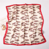 Ladies simple Explosive style silk scarf women's big square ladies scarf hijab gift silk scarf factory wholesale custom