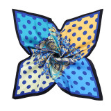 Fashion Kerchief Silk Satin Neck Scarf For Women Print Hijab Scarfs Female 90*90cm Square Shawls Wraps Scarves For Lady