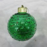 10cm clear delicate painted plastic hanging christmas ball