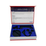 Custom Made Luxury Matte Rigid Book Shape Flip Top Boxes Cardboard Magnetic Box With Foam Insert