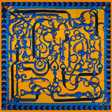 African Silk Scarf 130cm X 130cm Printed Square Twill Ladies Silk Scarves Long Silk Scarf Hair Tie For Women