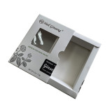 New design custom printing full design luxury date and tshirt packaging fold drawer box with clear window
