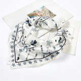 Good Price High Quality Women Neck Silk Square Head Scarf, Ladies 100% Silk Scarf