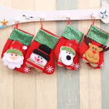 Explosive Christmas Decorations High-End Classic Short Plush Christmas Socks