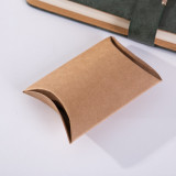 Custom logo folding paper box candy/socks packaging pillow paper box with handle