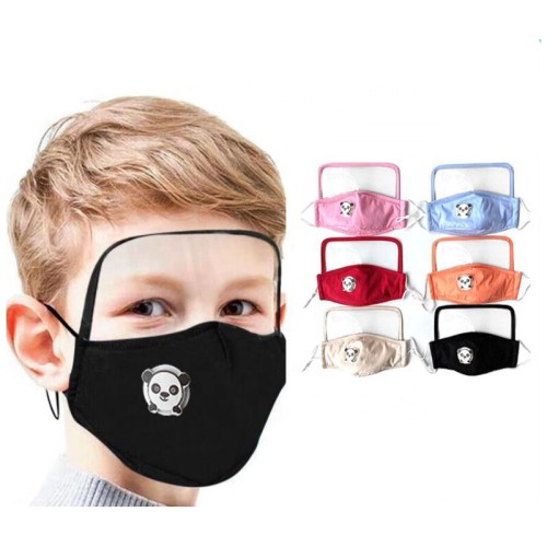 wholesale cloth Animal Panda Maskes Customize logo Reusable Washable Child Face Maskes cartoon Cotton Face Maskes For Kids