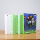 Customized plastic popular plastic pvc 2 d ring binder  file folder with the logo printing
