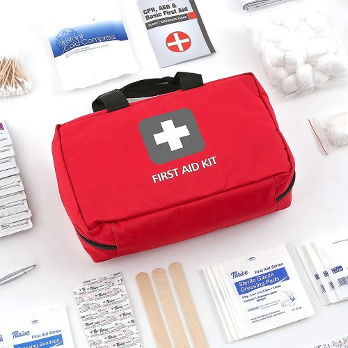 Wholesale Red Hand Portable First Aid kit Bag For Home Office