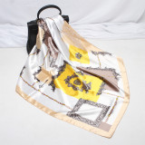 New Style Square Scarf Leopard Print Female Spring Summer Decoration Scarf Various Patterns Silk Satin Scarf 70*70cm