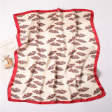 Ladies simple Explosive style silk scarf women's big square ladies scarf hijab gift silk scarf factory wholesale custom