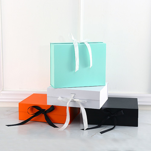 Knotless Box Braids Wig Luxury Clothing Wedding Favours Candy Box Jewelry folding Box With Ribbon