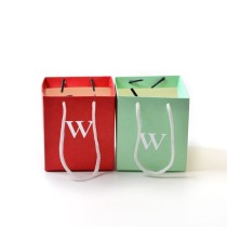 Factory customization paper bags with your own logo handle shopping luxury paper bag colorful beauty small gift bag