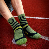 Mens Professional Sport SocksNon-slip Durable Skateboard Towel Bottom Socks Compression Socks
