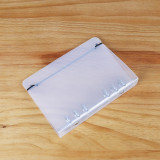 Hot products transparent clear hard pp plastic 6 holes ring binder hard cover file folder for office use with elastic bands