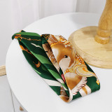 Digital Printing Horse Pattern Factory 100% Twill Silk Scarf 90x90cm With Best Quality