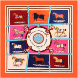 15 Patterns Women New Silk Scarf 70*70cm Small Square Scarf Pattern Ladies Printing Silk Scarf Headband